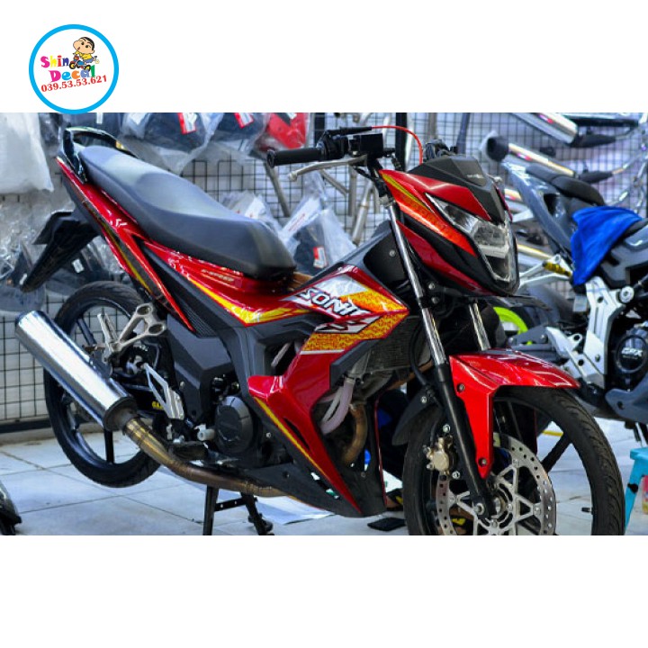 [SHIN DECAL] Tem xe sonic 150 dán xe đỏ