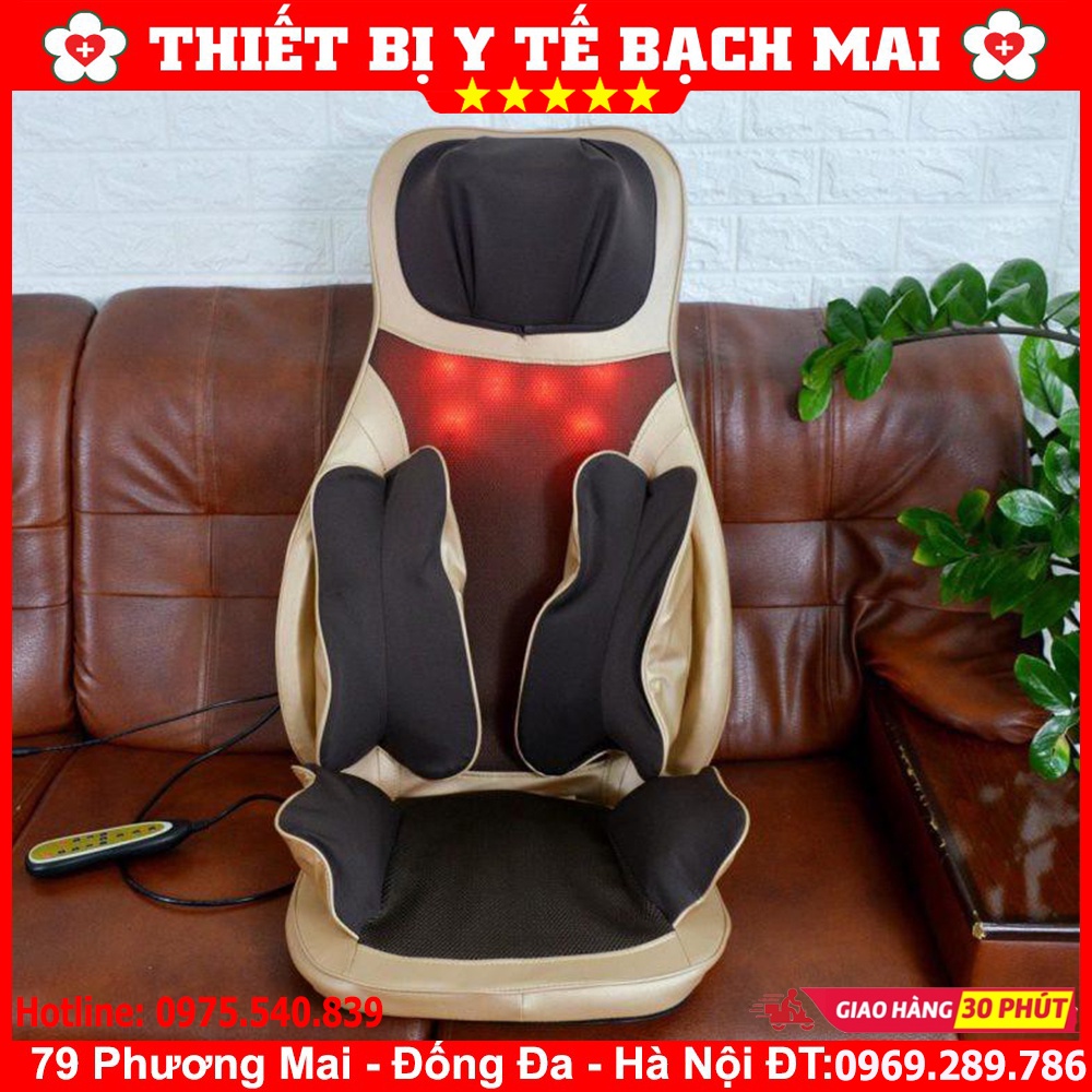 Đệm Massage 6D Nhật Bản - Ôm Toàn Thân - Túi Khí "Kép"