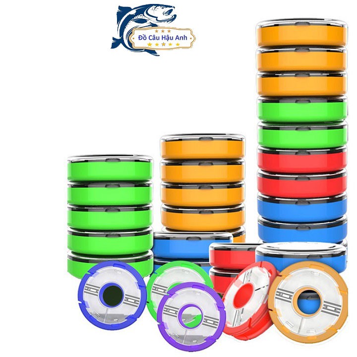 Trục Câu Cá Silicon Cuốn Thẻo Chuyên Dụng Câu Đài , Câu Đơn Có Hộp Đựng Cao Cấp PK37-B
