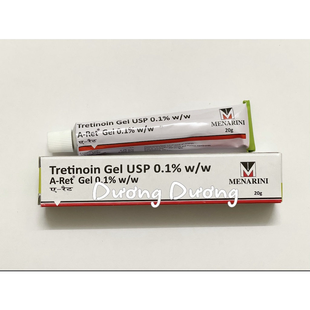 TRETINOIN ARET USP 20g 0,025% - 0,05% - 0,1% Gel hỗ trợ giảm mụn, chống lão hóa[Chính Hãng]