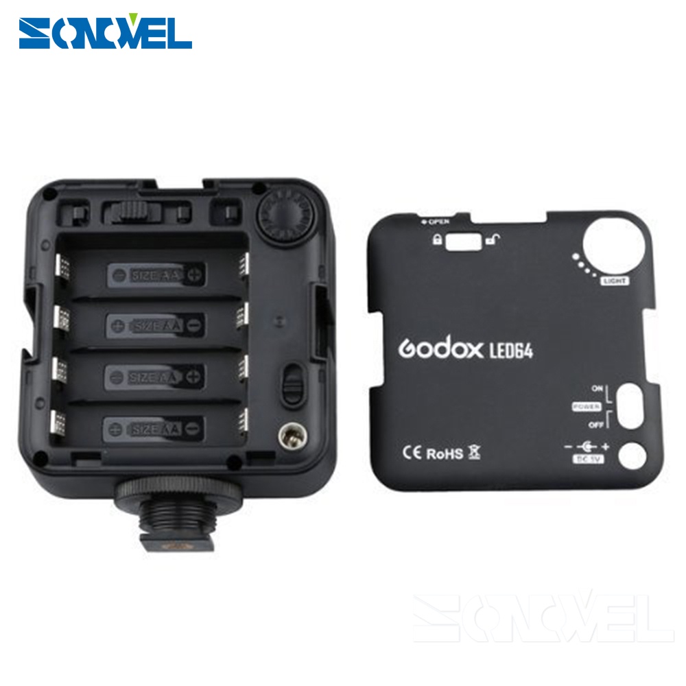 Bảng Đèn LED Godox LED64 Cho Máy Ảnh Canon Nikon Sony