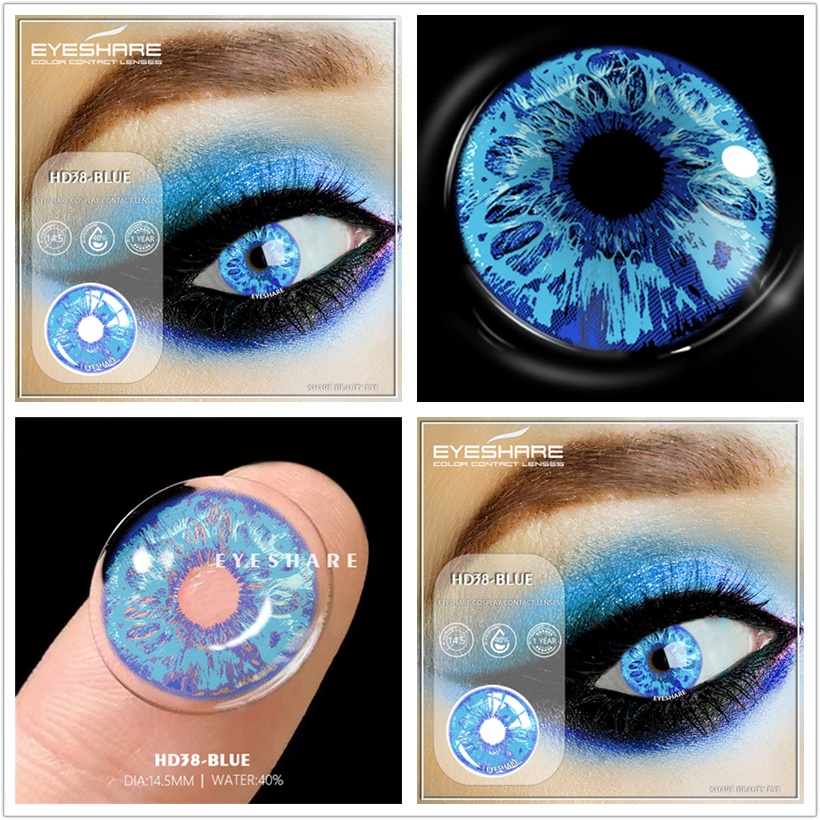 Hộp đựng kính áp tròng EYESHARE màu sắc thời trang cao cấp