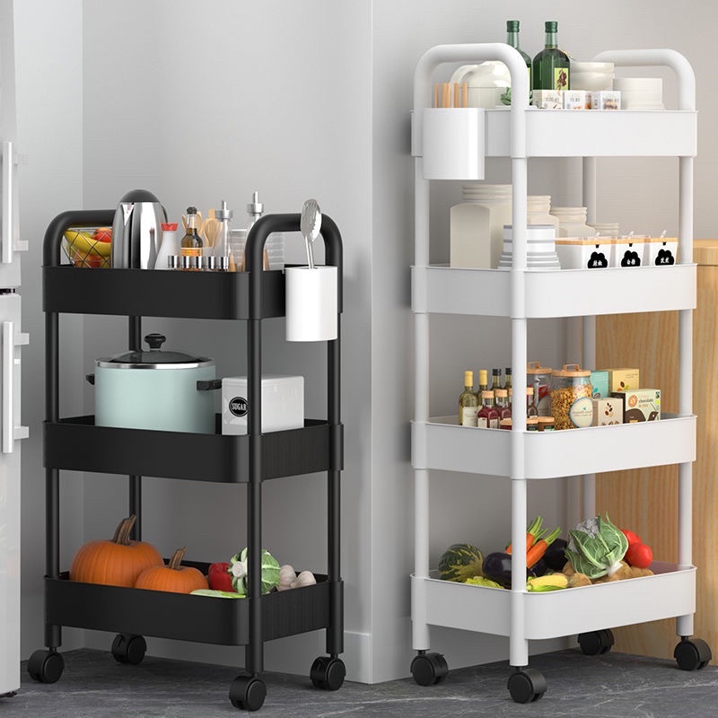 Kệ đa năng có bánh xe 3-4 tầng kiểu mới.