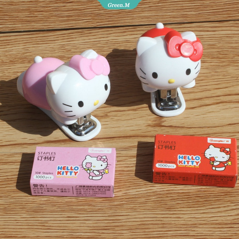 Dập Ghim Bấm Mini Hình Hello Kitty Dễ Thương
