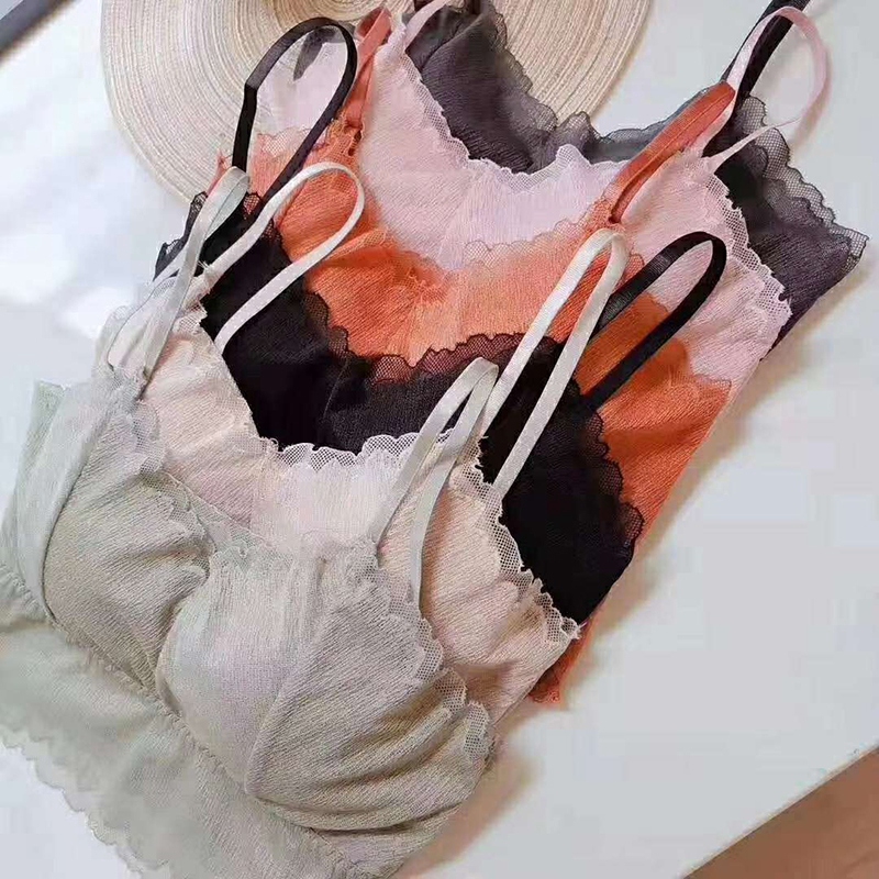 🌱lbf 🙋 khí chất retro ren vest nhỏ dễ thương miễn phí vòng thép miễn phí thoải mái với sự dễ dàng đến nữ quấn ngực, đáng yêu | BigBuy360 - bigbuy360.vn