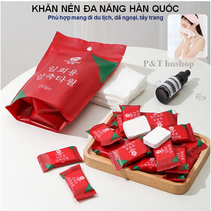Khăn Nén Đa Năng Hàn Quốc – Đa Dạng Kích Thước Từ Khăn Mặt Tới Khăn Tắm