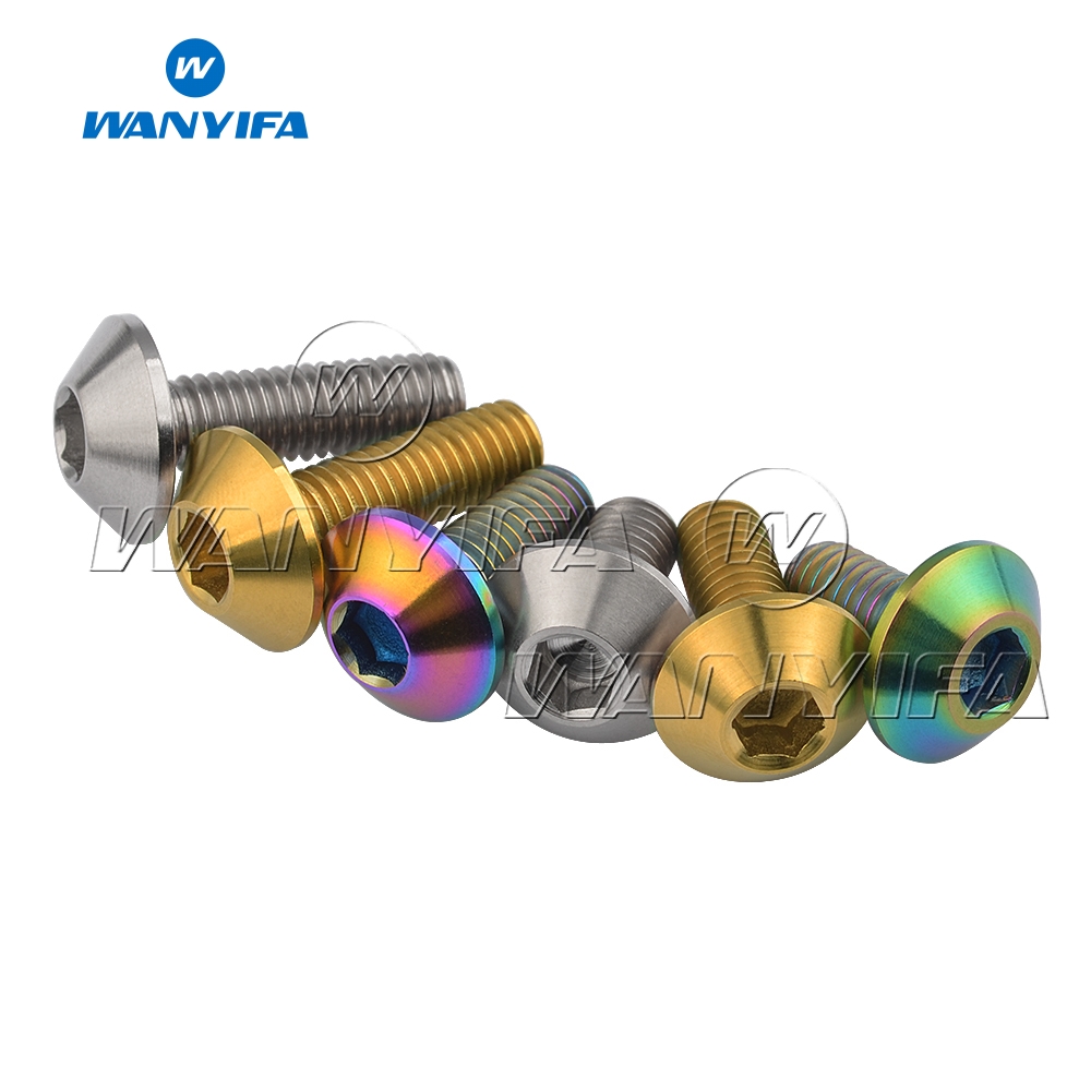 Wanyifa Titanium Bolts M6 x 12 15 20mm Umbrella Head Vít cho xe đạp xe gắn máy Bolt