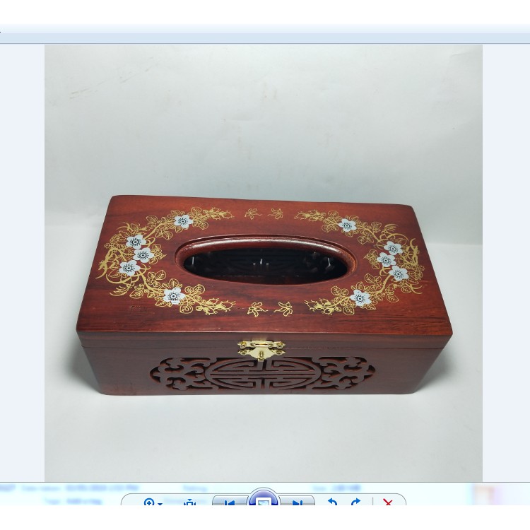 HỘP ĐỰNG GIẤY ĂN HOA VĂN PHONG THỦY