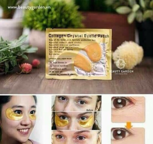 Combo 5 MIẾNG ĐẮP MẮT COLLAGEN CRYTAL EYELID PATCH TRỊ QUẦNG THÂM VÀ TAN BỌNG MẮT