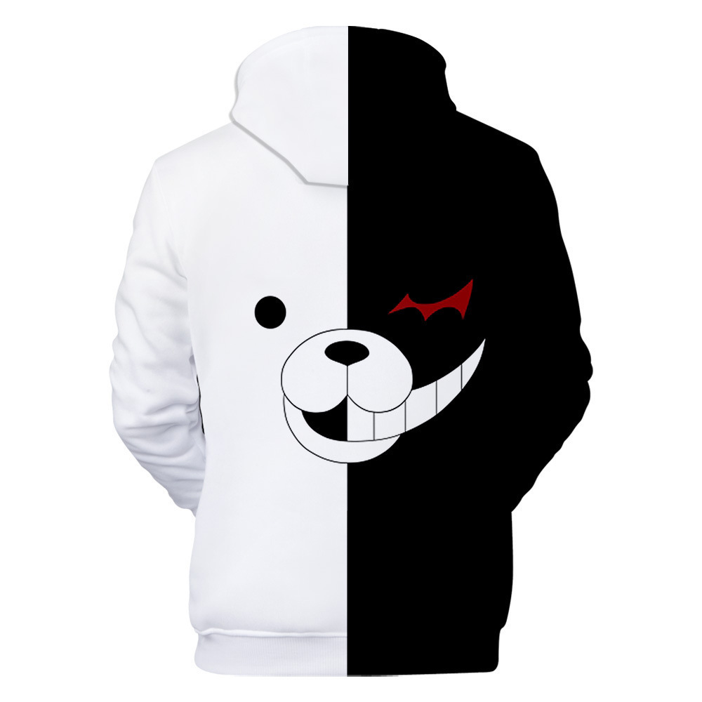 2020 New Cross Border Bullet Discussion on The Broken Roller Dance Black and White Bear Sweater Cosplay Daily Long Sleeve Hoodie | BigBuy360 - bigbuy360.vn