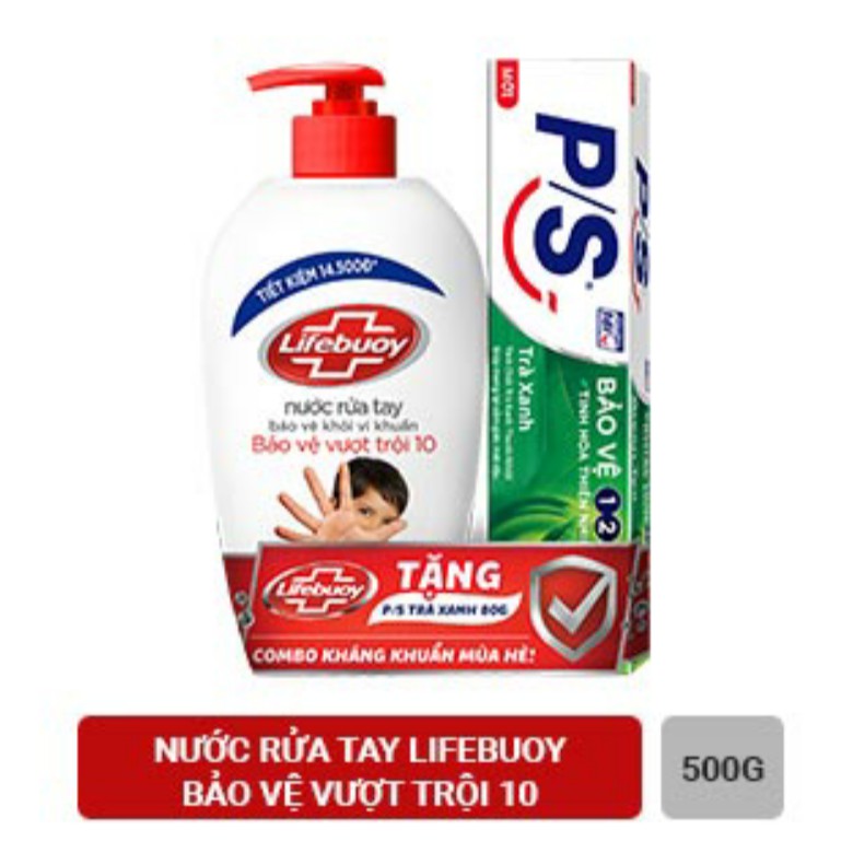 Nước rửa tay Lifebuoy Bảo Vệ Vượt Trội 500g