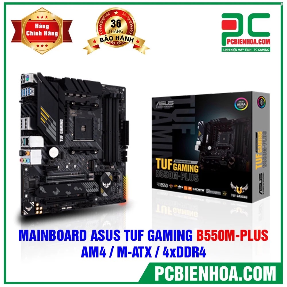 MAINBOARD ASUS TUF GAMING B550M-PLUS ( AM4 / M-ATX / 4XDDR4 )