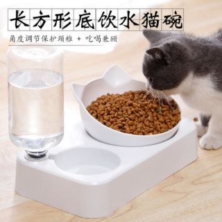 Bộ chén ăn bình nước tự động cho mèo