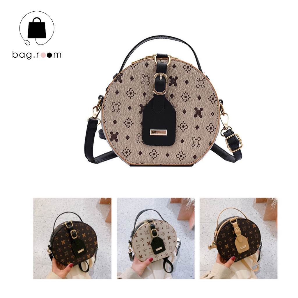 Túi cốp tròn đeo chéo phong cách cổ điển Bắc Âu BAGROOM
