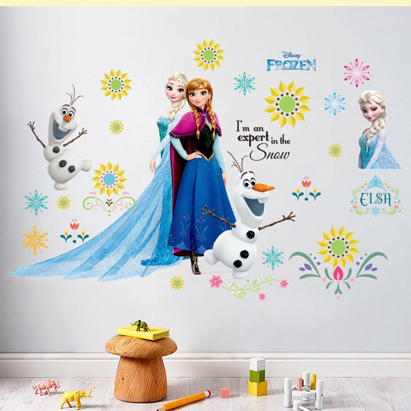 Decal dán tường Elsa - Nữ hoàng băng giá - Tranh dán tường