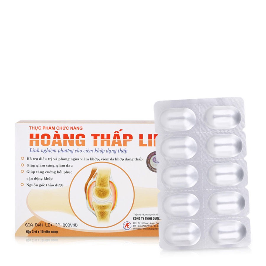 Viên Hoàng Thấp Linh - Hỗ trợ điều trị và phòng ngừa viêm khớp (hộp 30 viên)