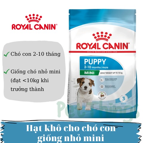 Hạt khô Royal Canin Mini Puppy / Mini Adult cho các giống chó dưới 10kg