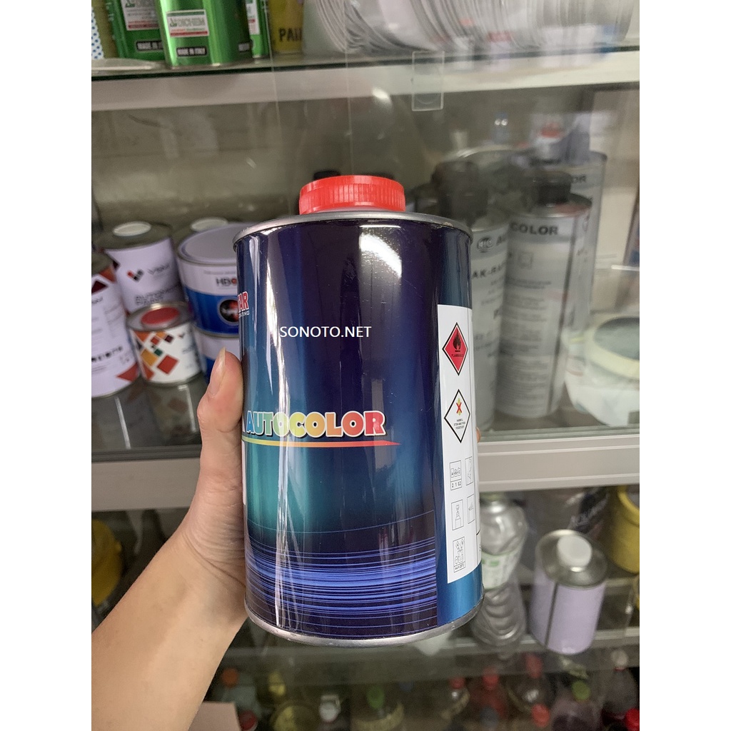 Chất đông cứng 666B đóng rắn MIX cho ô tô xe máy lon 1lit