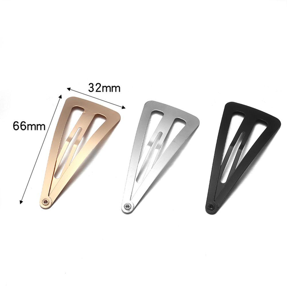 Kẹp Tóc Tam Giác Màu Đen|Set 10 Kẹp Tóc Phong Cách Retro Cho Nữ