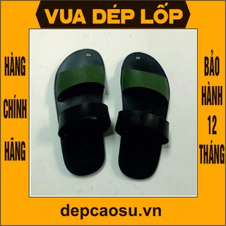 Dép cao su 2 quai ngang - 4 màu