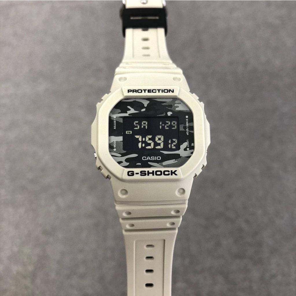 Đồng hồ Nam dây nhựa Casio G-Shock DW-5600CA-8DR chính hãng bảo hành 5 năm Pin tọn đời