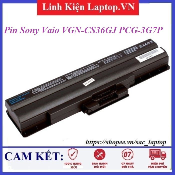 ⚡Pin laptop Sony Vaio VGN-CS36GJ PCG-3G7P