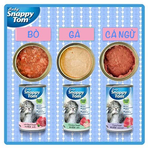 Pate Snappy Tom Baby Lon 150g - Thức Ăn Pate Cho Mèo Con