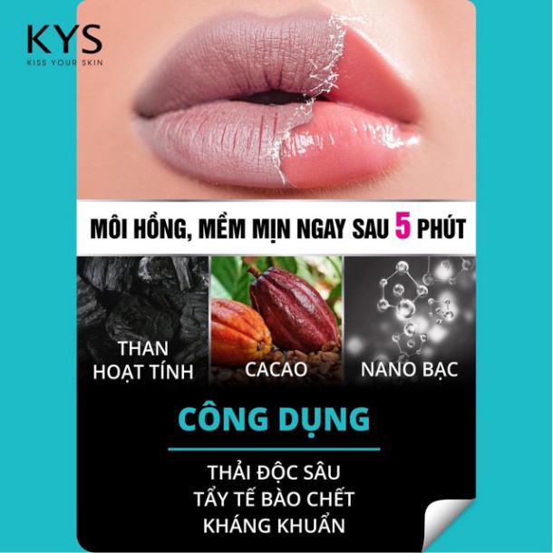 Son KYS Chocolate Lip Detox Thải độc, Kháng Khuẩn, Dưỡng môi hồng tự nhiên