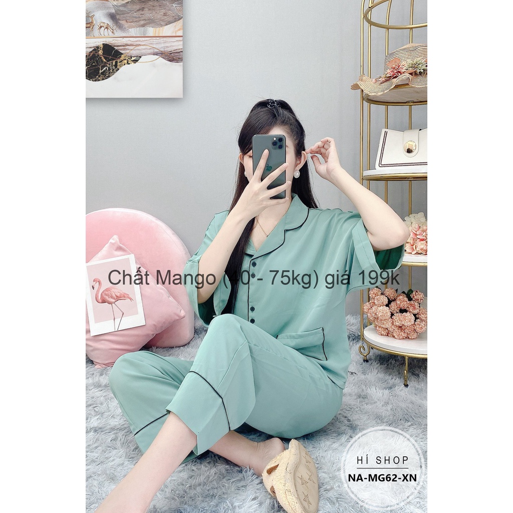 Đồ Bộ Mango Cánh Dơi Quần Dài Trơn MG62 - Hí Shop