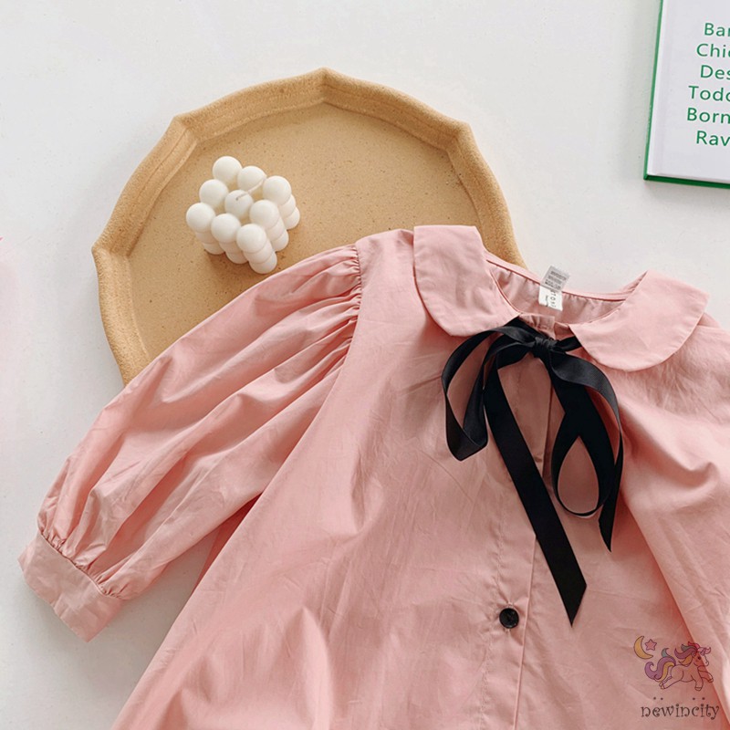 Đầm công chúa phong cách Hàn Quốc thời trang thu đáng yêu dành cho bé gái