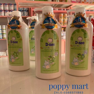 Nước rửa bình sữa D-Nee Organic(Túi 600ml/chai 620ml)
