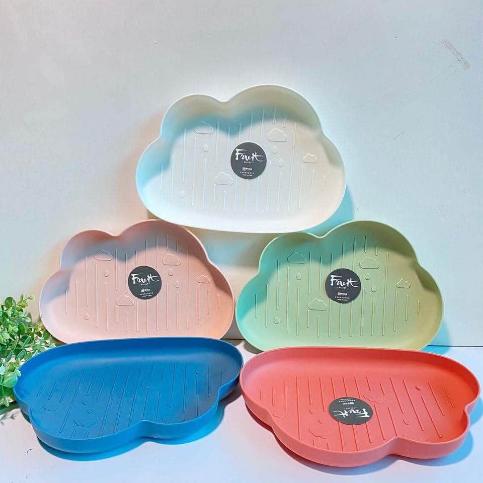 Khay đựng đồ ăn Hình Đám Mây loại TO (kích thước 28 x 19,5 x3 cm)