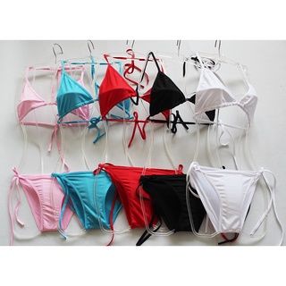 Bộ bikini 2 Mảnh Kiểu Dáng Đơn Giản Nhiều Màu Sắc