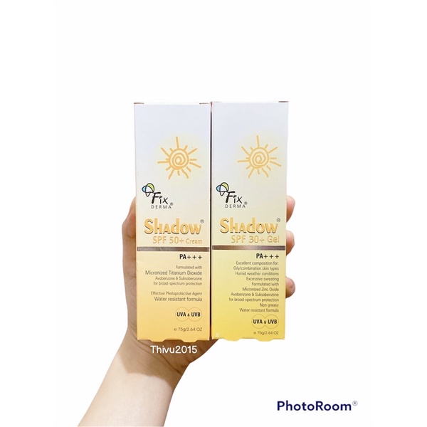 Kem chống nắng Fixderma Shadow SPF50 spf 30 cho mọi loại da - Phân Phối Chính ThứcThi Vũ