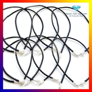VÒNG CỔ CHẤT LIỆU DÂY CAO SU VÀ DÂY DA KẾT ĐƯỢC BỌC BẠC TA CÓ THỂ MIX VỚI MẶT DÂY CHUYỀN BẠC TA KHÁC