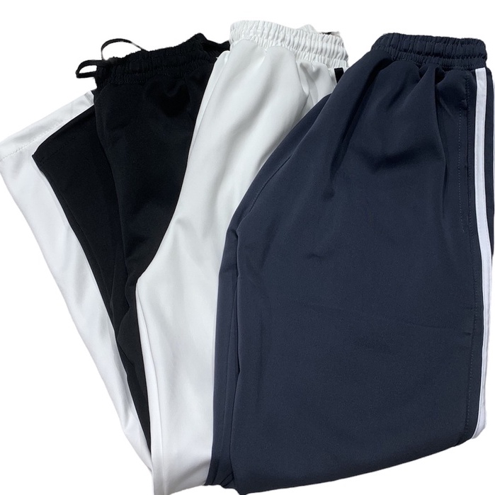 Quần 3 sọc form suông ôm vừa đủ - không quá bó 3 màu Trắng Xám Đen