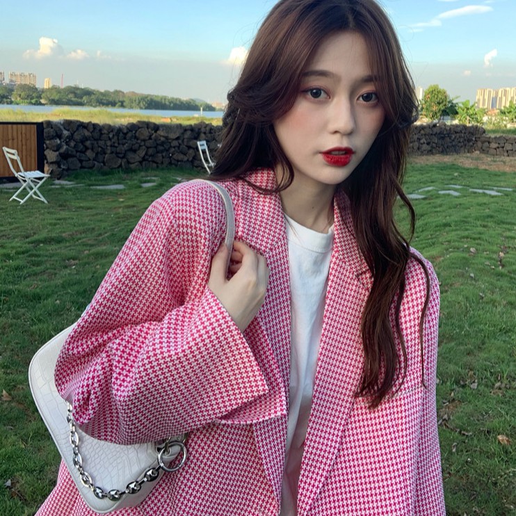 ÁO KHOÁC BLAZERS NỮ KẺ SỌC FORM RỘNG ULZZANG HOT | BigBuy360 - bigbuy360.vn