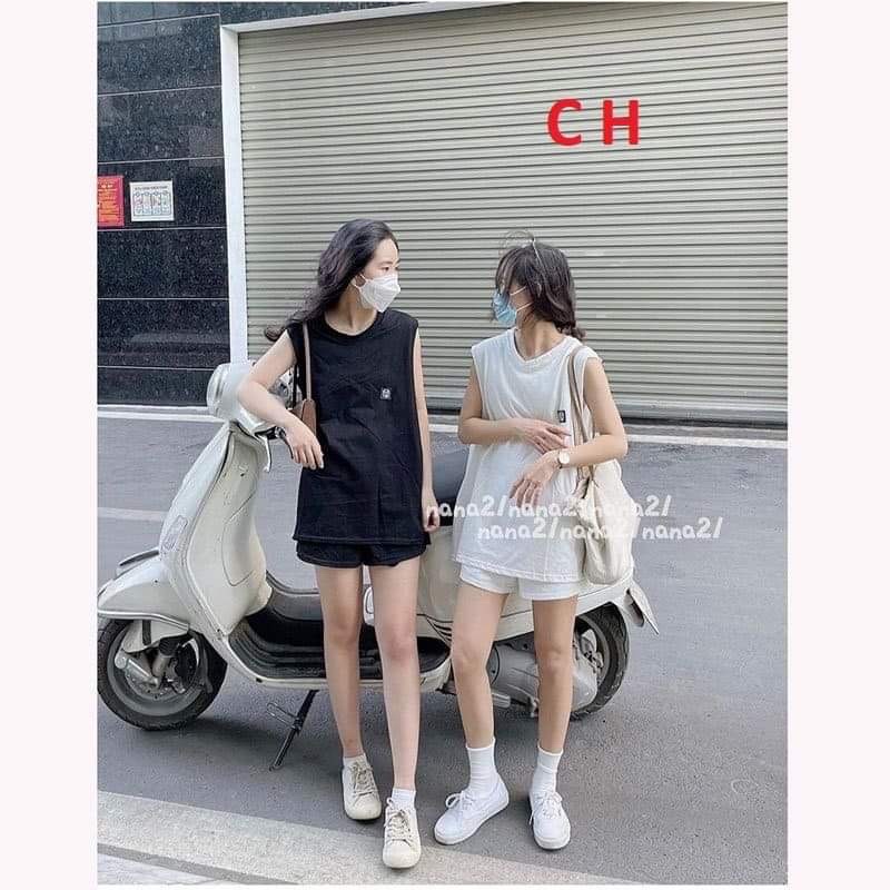 Sét tanktop ba món logo bò CH12