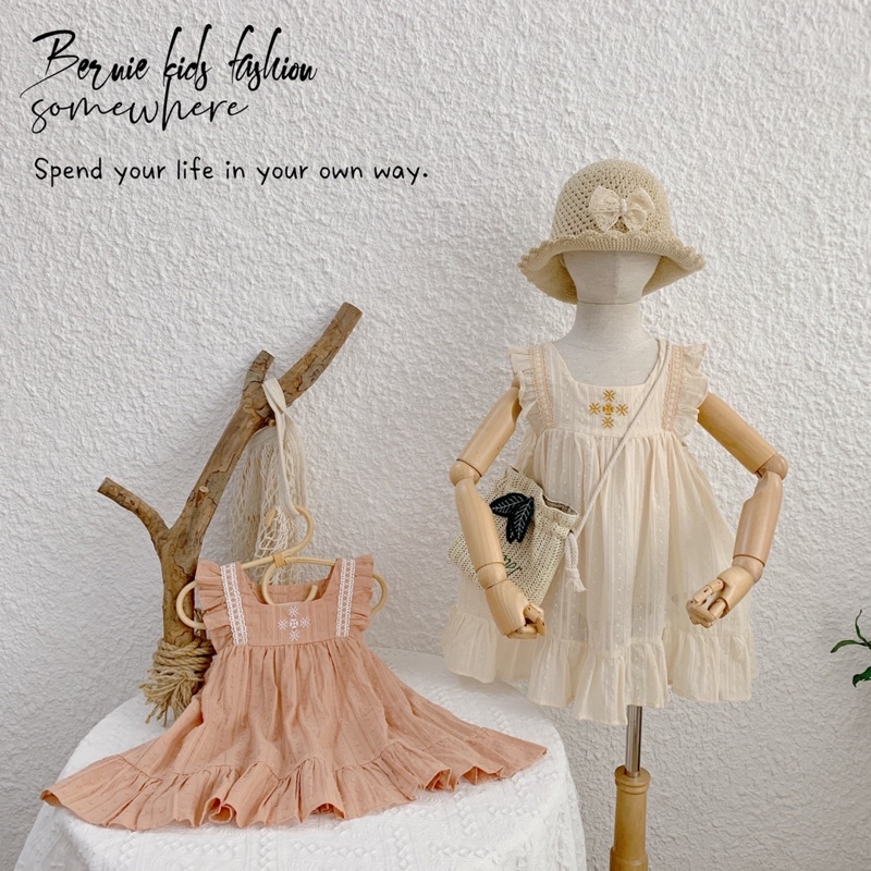 VÁY REN BABY DOLL BÈO NGỰC SIÊU XINH CHO BÉ