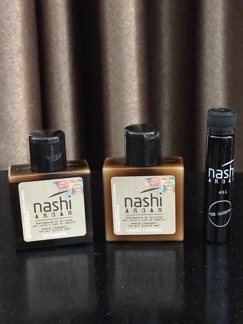 Bộ dầu gội xả Nashi argan mini ( tặng kèm tinh dầu 5ml)