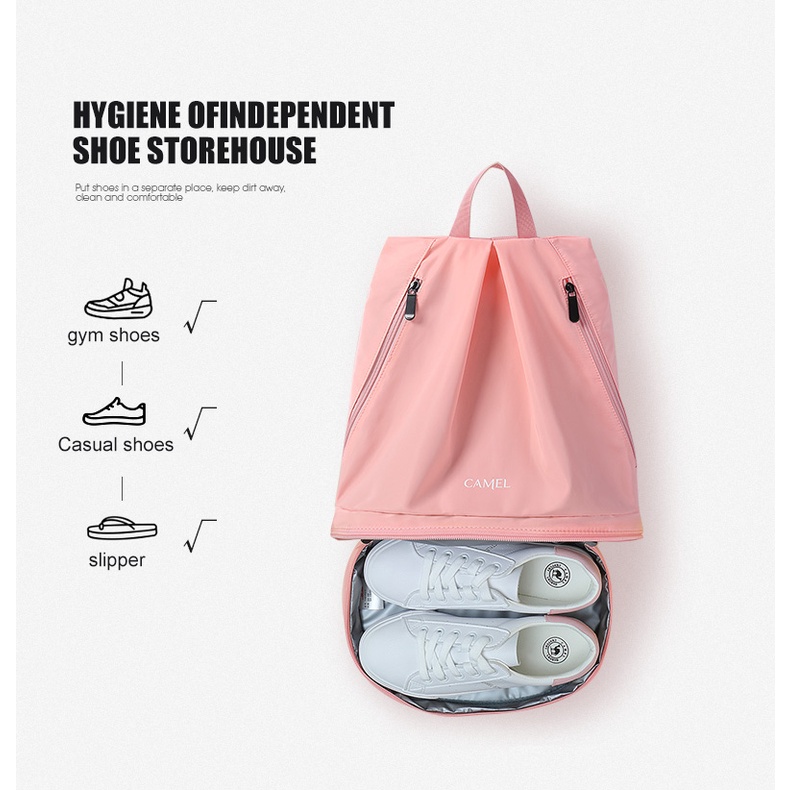 CAMEL CROWN Túi Thể Thao Chống Thấm Nước Tiện Lợi Dành Cho Nam Và Nữ