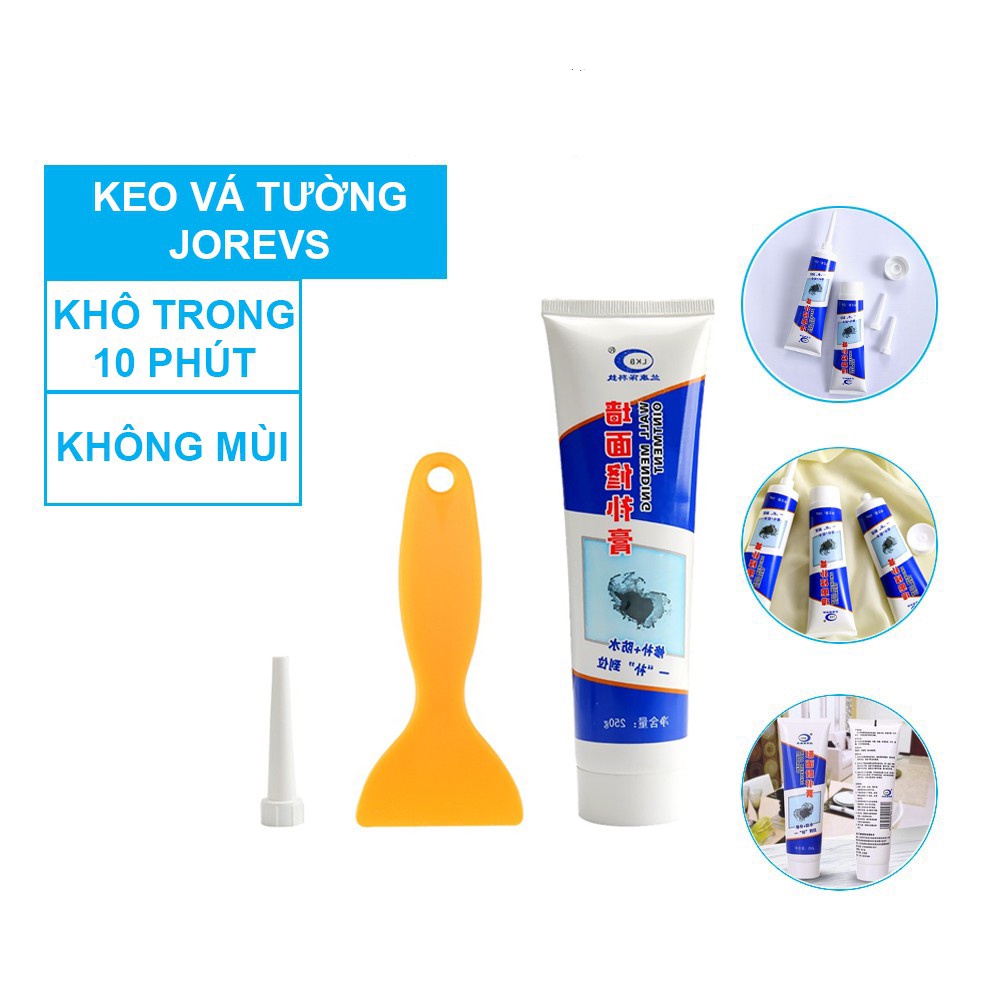 Keo Vá Tường Chống Thấm LKB 250gr - Trám Trét Vết Nứt Khe Hở Tường - Chống Mốc Ẩm Làm Sạch Tường