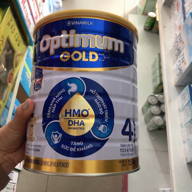 SỮA BỘT VINAMILK OPTIMUM GOLD 4 -HỘP THIẾC 1.45KG
