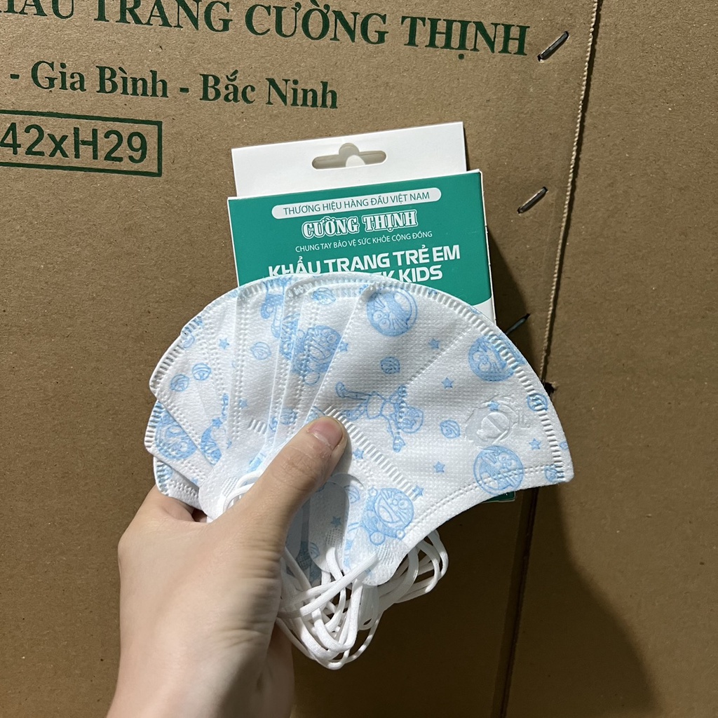 Thùng100 CHIẾC  Khẩu Trang 5D Kids Cho Bé 1-5 Tuổi Cường Thịnh Duy Quân Xuân Lai
