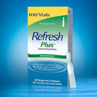 (Mua tại Mỹ) Nước nhỏ mắt nhân tạo Refresh Plus 100 tép