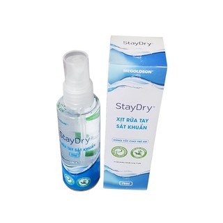 Xịt rửa tay sát khuẩn StayDry 70ml