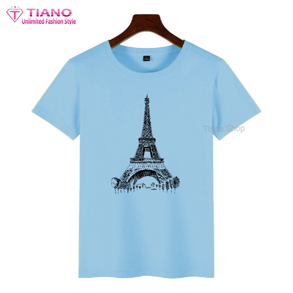 Áo Thun Nữ In Hình Tháp Eiffel AT-103 Tiano Shop - Thời Trang Cơ Bản - Đơn Giản ...