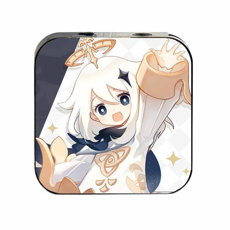 Máy nghe nhạc mp3 IN HÌNH nhân vật Genshin Impact cầm tay mini tặng tai nghe cắm dây có mic và dây sạc game chibi