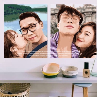 (CỠ LỚN) TRANH TÔ MÀU SỐ HOÁ ĐẶT IN THEO YÊU CẦU