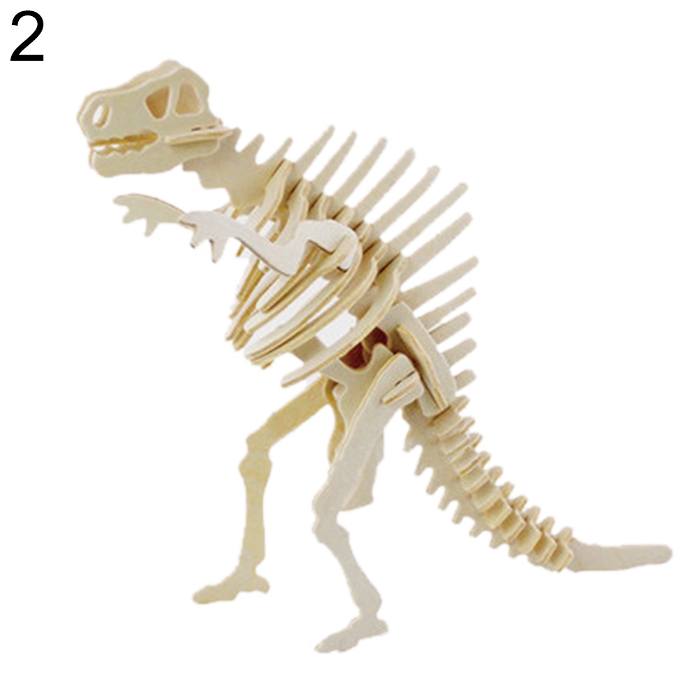 Mô hình xương khủng long 3D bằng gỗ cho bé